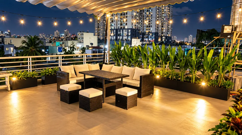 A house with river view: your private rooftop terrace in Ho Chi Minh City – ASCON LIVING